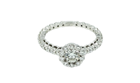 Ring Valentina Callegher Woman in White Gold Diamante 0.68 Ct 7276/7 - 7276/7